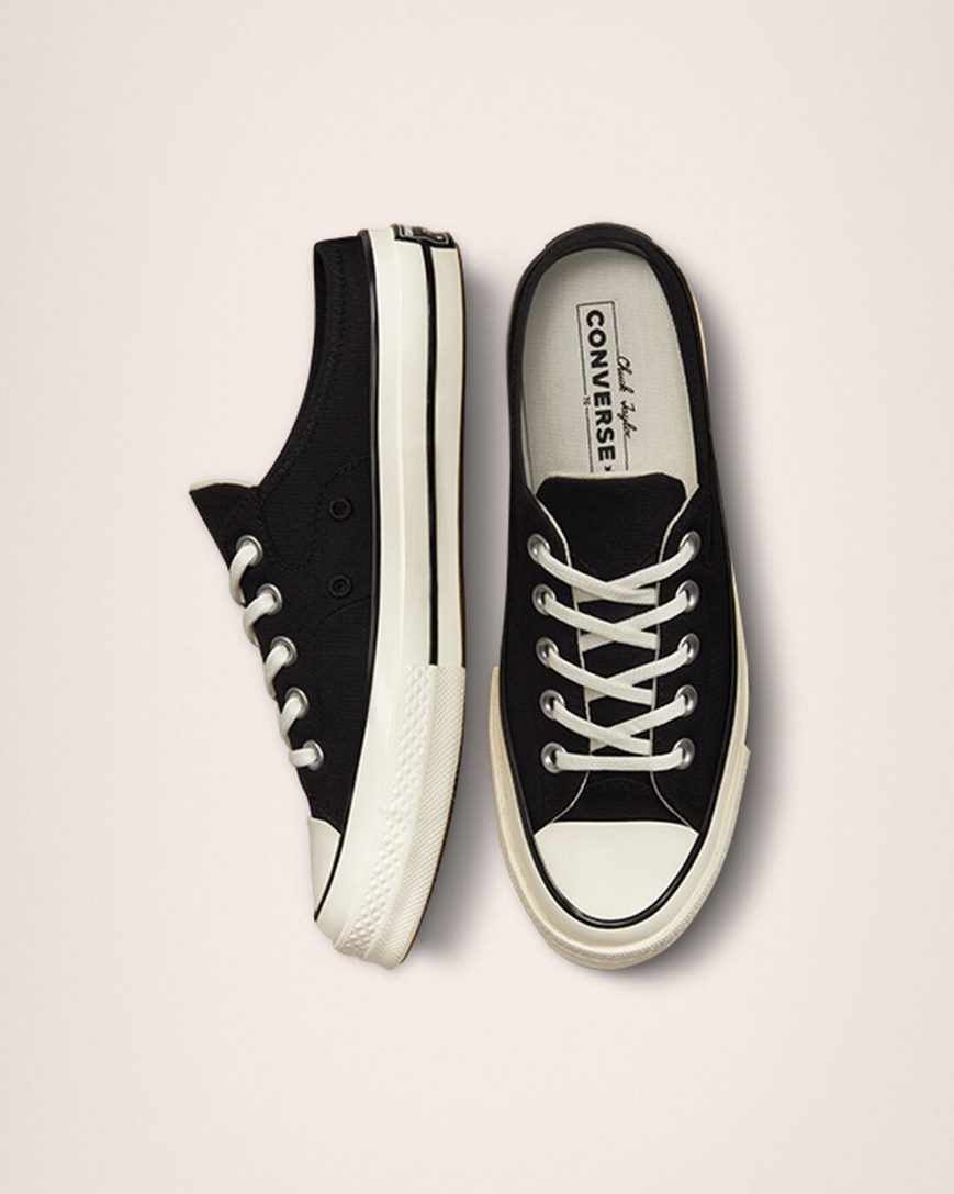 Men's Converse Chuck 70 Mule Low Top Shoes Black | AU 109C4C